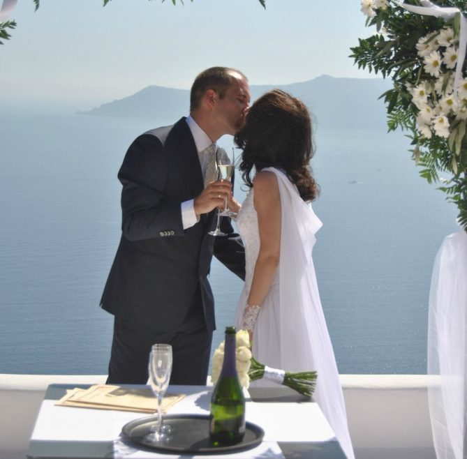Bohemian Wedding In Santorini